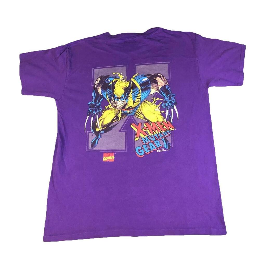Vintage Marvel Comics Wolverine 1994 X-men Mutant Purple SSI T‎ shirt Mens Large